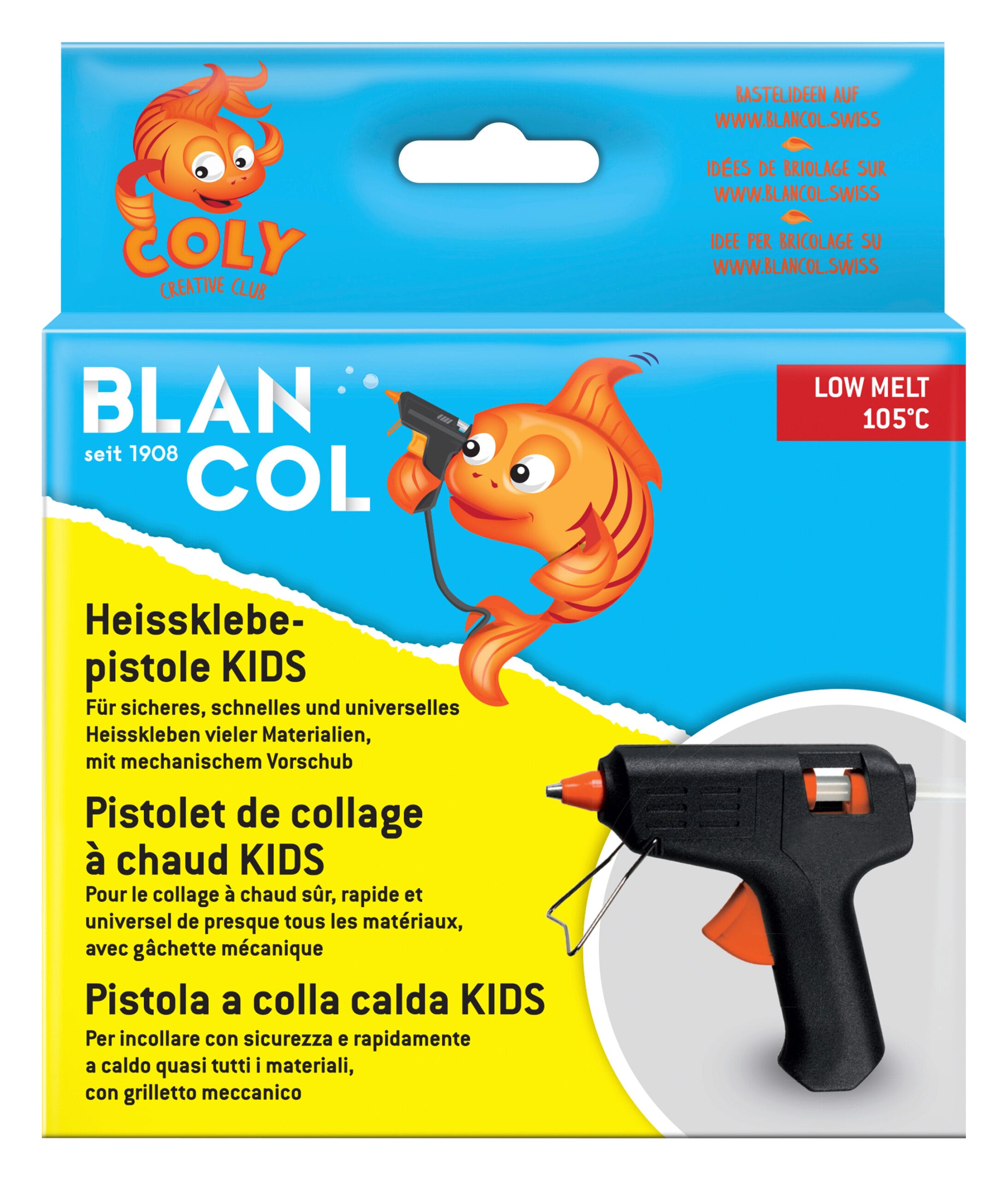 BLANCOL-32406-7610067324068 BLANCOL Heissklebepistole 32406 KIDS mit 2 Stick – Hochwertig & günstig bei ShopDeca