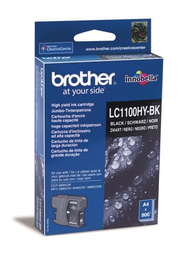BROTHER-LC-1100HYBK-4977766659819 BROTHER Tintenpatrone HY schwarz LC-1100HYBK MFC-6490CW 900 Seiten – Hochwertig & günstig bei ShopDeca