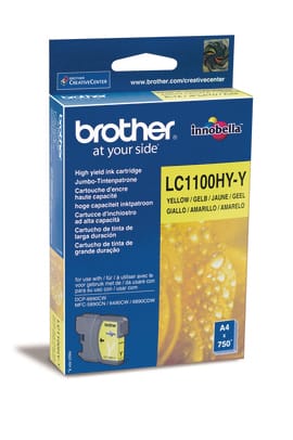 BROTHER-LC-1100HYY-4977766659901 BROTHER Tintenpatrone HY yellow LC-1100HYY MFC-6490CW 750 Seiten – Hochwertig & günstig bei ShopDeca