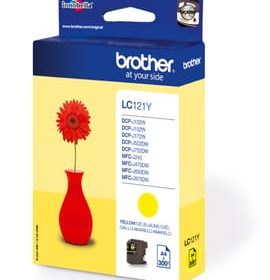 BROTHER Tintenpatrone yellow LC-121Y DCP-J132 300 Seiten