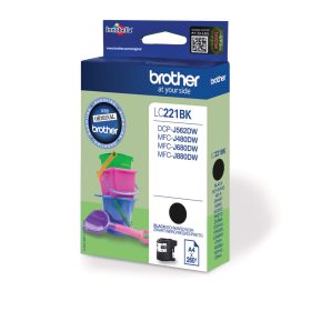 BROTHER Tintenpatrone schwarz LC-221BK MFC-J480/680/880 260 Seiten
