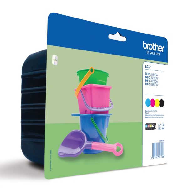 BROTHER Valuepack Tinte CMYBK LC-221VALBP MFC-J1100 260 Seiten
