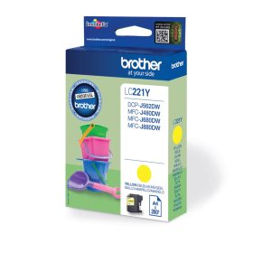 BROTHER Tintenpatrone yellow LC-221Y MFC-J480/680/880 260 Seiten