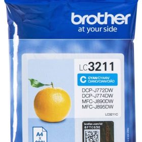 BROTHER Tintenpatrone cyan LC-3211C DCP-J774DW 200 Seiten