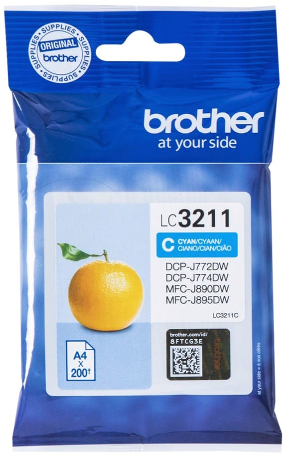BROTHER-LC-3211C-4977766775755 BROTHER Tintenpatrone cyan LC-3211C DCP-J774DW 200 Seiten – Bild 1