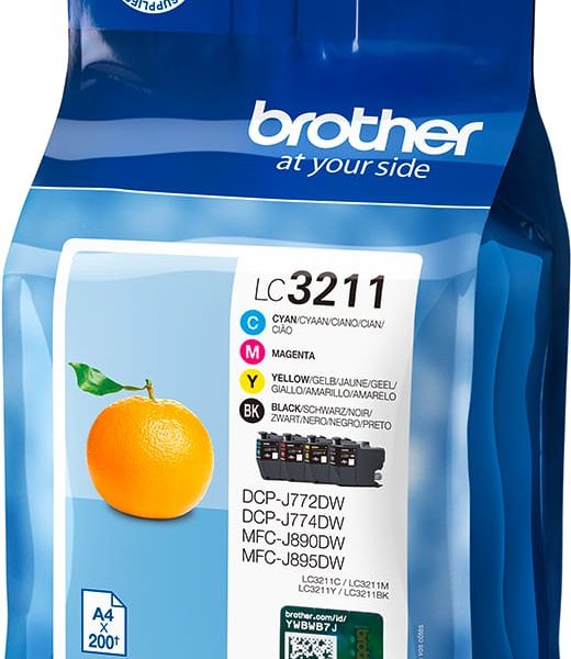 BROTHER Valuepack Tinte CMYBK LC-3211VAL DCP-J774DWW 200 Seiten