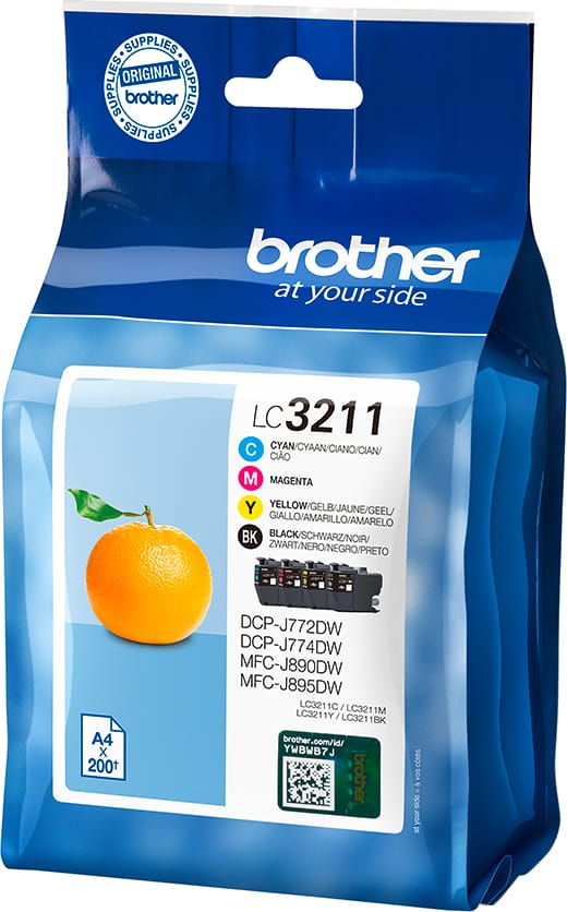 BROTHER-LC-3211VAL-4977766780148 BROTHER Valuepack Tinte CMYBK LC-3211VAL DCP-J774DWW 200 Seiten – Hochwertig & günstig bei ShopDeca