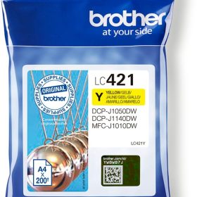 BROTHER Tintenpatrone yellow LC-421Y DCP-J1050 200 Seiten