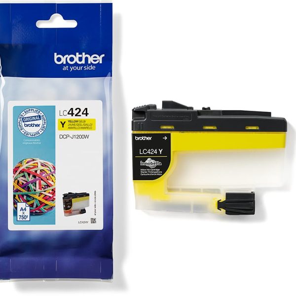 BROTHER Tintenpatrone yellow LC-424Y DCP-J1200 750 Seiten