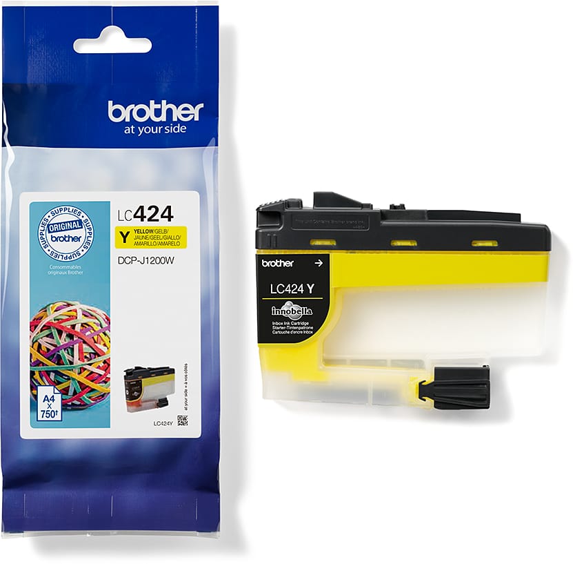 BROTHER-LC-424Y-4977766810470 BROTHER Tintenpatrone yellow LC-424Y DCP-J1200 750 Seiten – Hochwertig & günstig bei ShopDeca