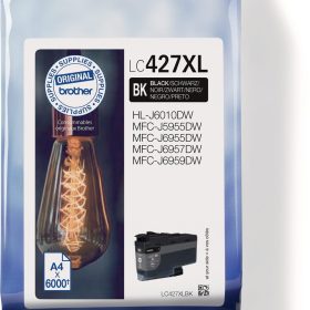 BROTHER Tintenpatrone HY schwarz LC-427XLBK MFC-J5955 6000 Seiten