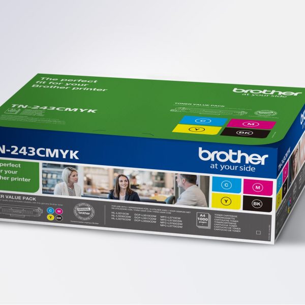 BROTHER Toner Multipack CMYK TN-243CMYK HL-L3210CW 1000 Seiten