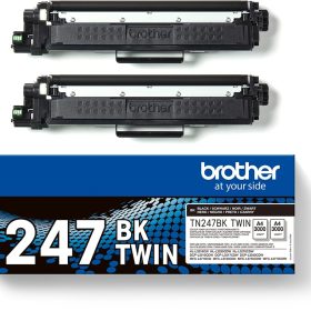 BROTHER Toner HY Twin Pack schwarz TN-247BKTWIN HL-L3210CW 2x3000 Seiten