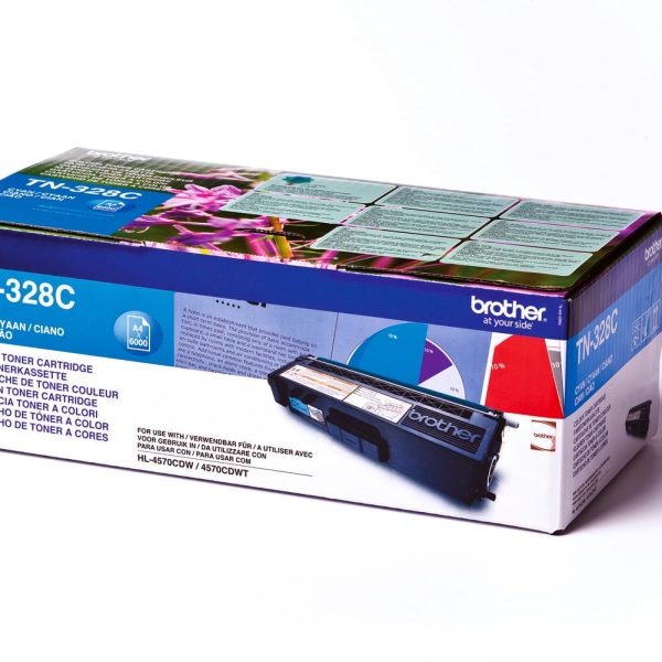 BROTHER Toner Super HY cyan TN-328C HL-4570CDN 6000 Seiten