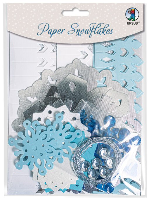 URSUS Papier Schneeflocken 56680001 blau