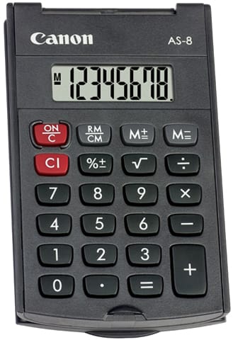 CANON-CA-AS8-4960999673615 CANON Taschenrechner CA-AS8 8-stellig – Hochwertig & günstig bei ShopDeca
