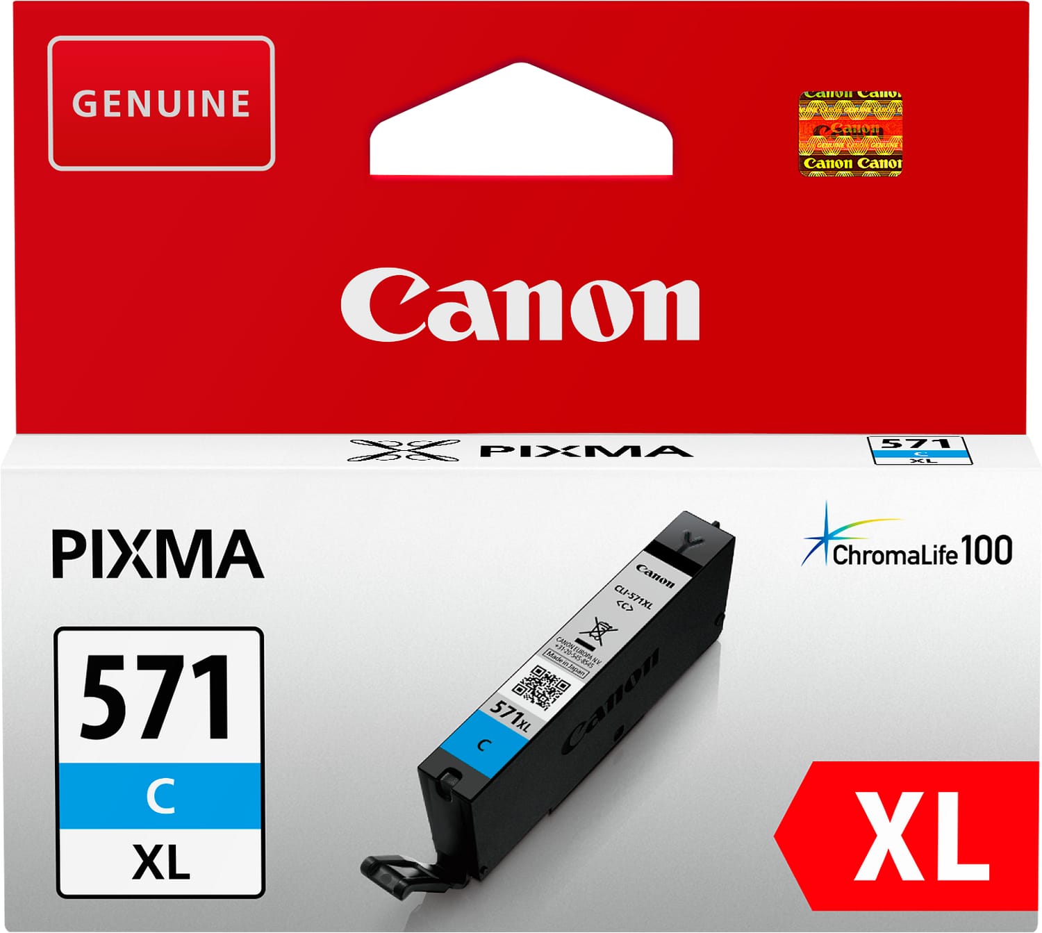 CANON-CLI-571XLC-4549292032857 CANON Tintenpatrone XL cyan CLI-571XLC PIXMA MG5750 11ml – Hochwertig & günstig bei ShopDeca