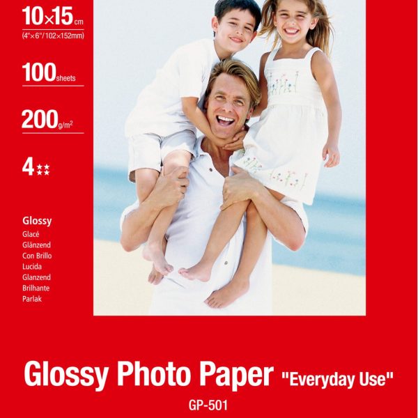 CANON Glossy Photo Paper 10x15cm GP5014x6 InkJet, Everyday 200g 100 Bl.