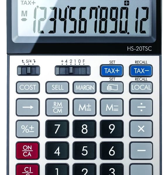 CANON Tischrechner HS-20TSC HS-20TSC 12-stellig silber/schwarz