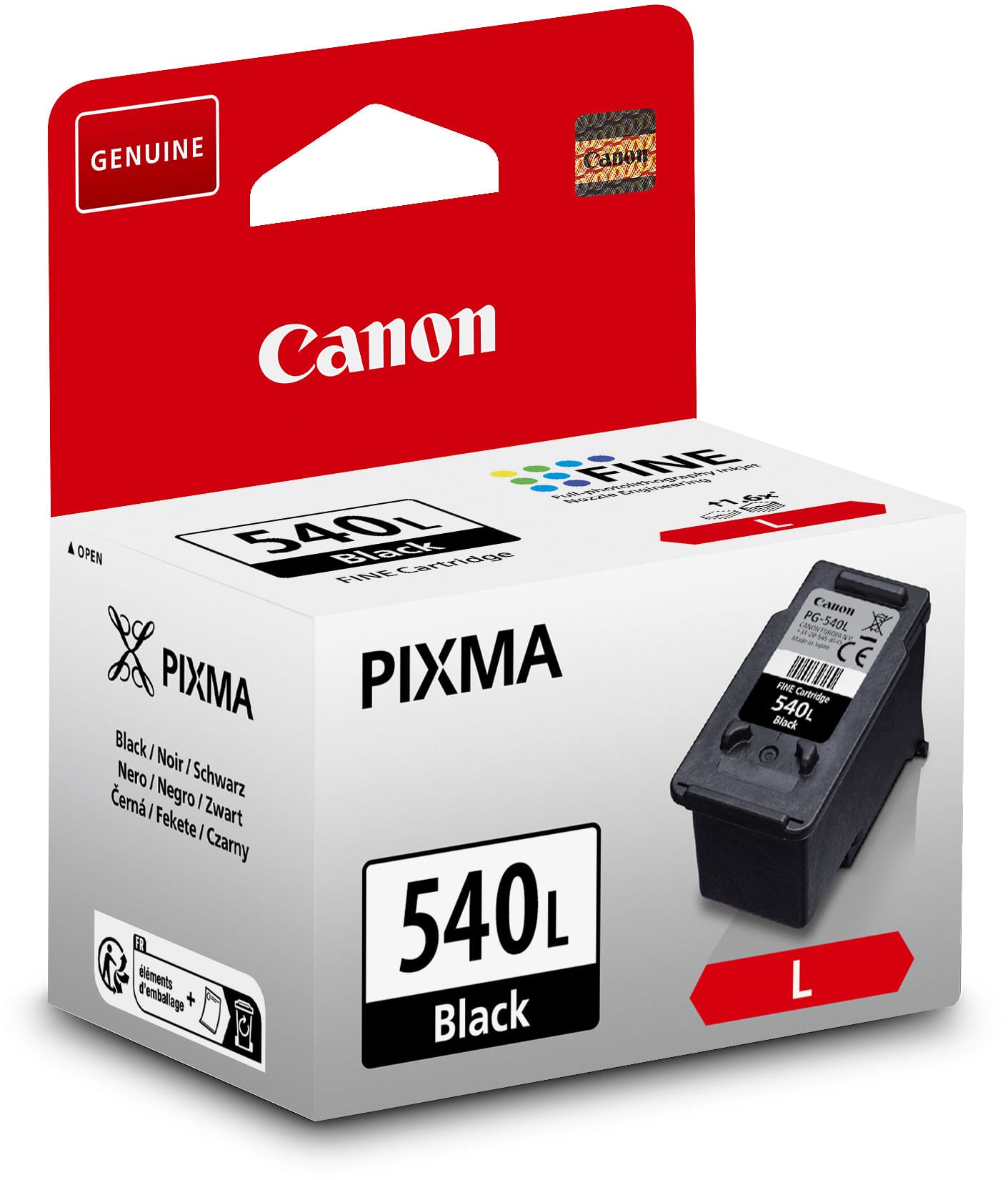 CANON-PG-540L-4549292192025 CANON Tintenpatrone L schwarz PG-540L PIXMA MG2150 11ml – Hochwertig & günstig bei ShopDeca