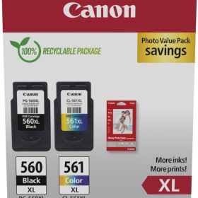 CANON Photo Value Pack XL CMYBK PGCL560/1 PIXMA TS5350 GP-501 50Bl.