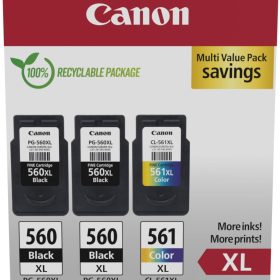 CANON Multipack Tinte XL BKCMY PGCL560/1 Pixma TS5350 2xBKXL & 1xCMYXL