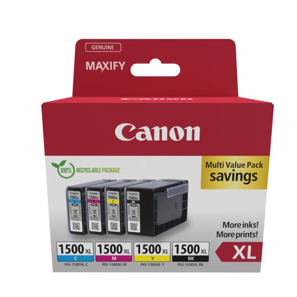 CANON Multipack Tinte XL BKCMY PGI-1500XL MAXIFY MB2050/MB2350 70.7ml