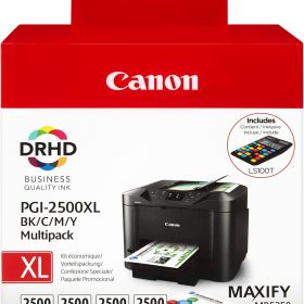 CANON Multipack Tinte XL BKCMY PGI-2500XL MAXIFY MB5050/5350 128.8ml