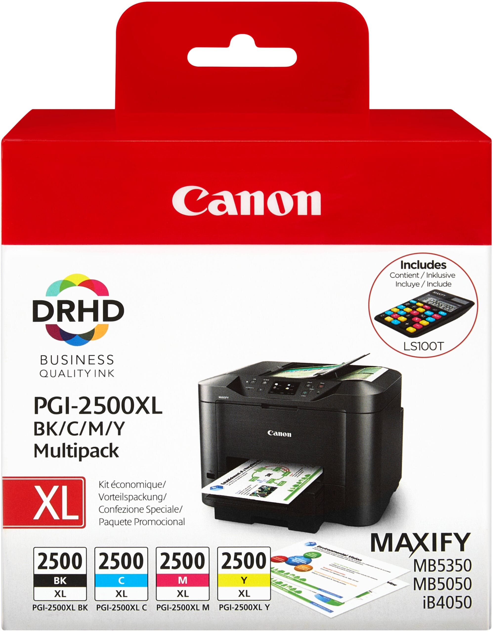 CANON-PGI-2500XL-8714574679006 CANON Multipack Tinte XL BKCMY PGI-2500XL MAXIFY MB5050/5350 128.8ml – Bild 1