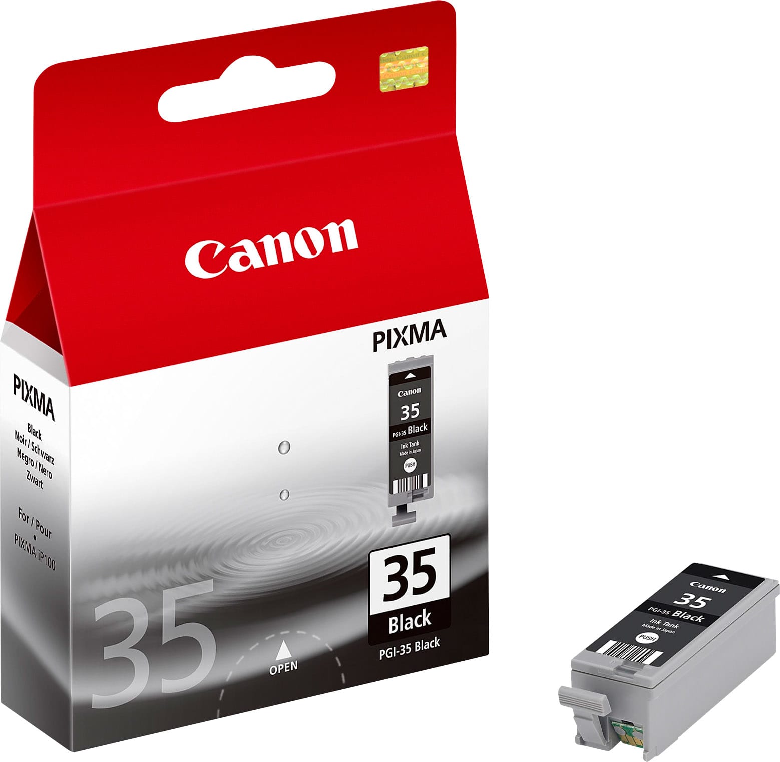 CANON-PGI-35BK-4960999391731 CANON Tintenpatrone schwarz PGI-35BK PIXMA iP 100 190 Seiten – Hochwertig & günstig bei ShopDeca