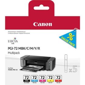 CANON Multipack Tinte MBK/CMY/R PGI-72MUL PIXMA Pro-10 5x14ml