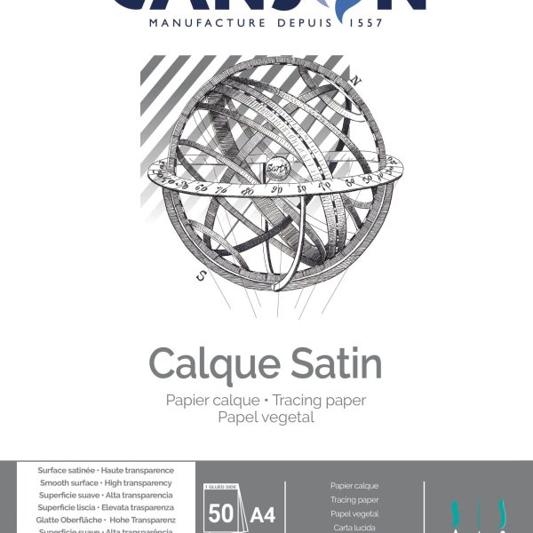 CANSON Transparentblock A4 200757240 90g 50 Blatt
