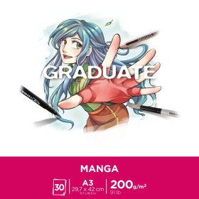 CANSON Graduate Manga A3 31250P031 30 Blatt, weiss, 200g