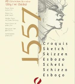 CANSON Skizzenpapier A5 31412A000 120g, weiss 50 Blatt