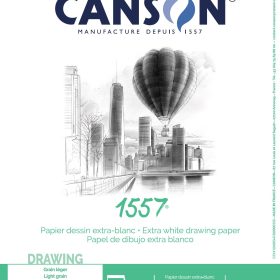 CANSON Skizzenpapier A5 31412A003 180g, weiss 30 Blatt