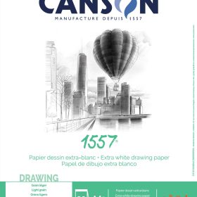 CANSON Skizzenpapier A4 31412A004 180g, weiss 30 Blatt