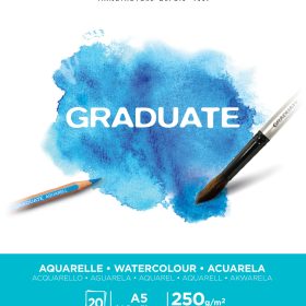 CANSON Graduate Aquarelle A5 400110373 20 Blatt, weiss, 250g