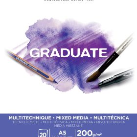 CANSON Graduate Mixed Media A5 400110376 20 Blatt, weiss, 200g