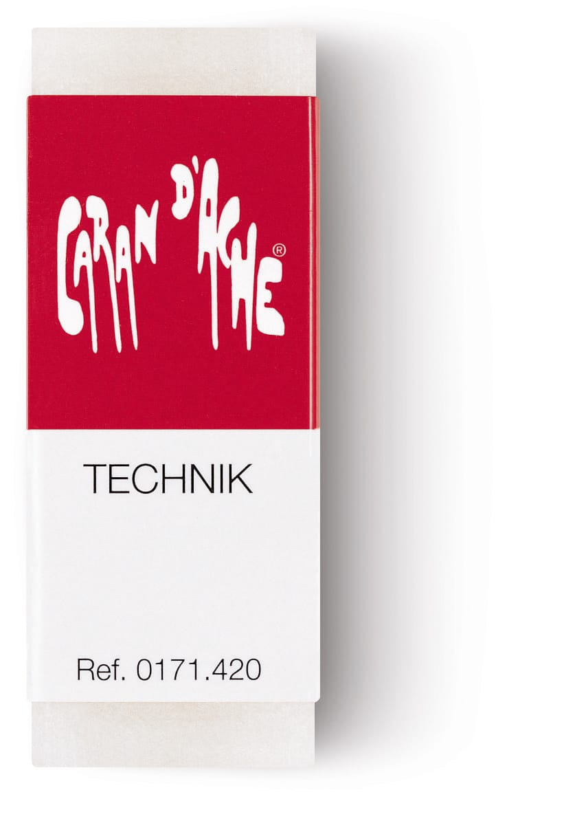 CARAN-DACHE-171.420-7610186800757 CARAN D'ACHE Radierer Technik 171.420 weiss 60x23x13mm – Hochwertig & günstig bei ShopDeca