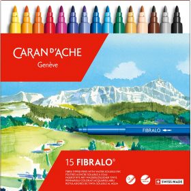 CARAN D'ACHE Filzstift Fibralo M 185.315 15-farbig assortiert