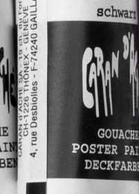 CARAN D'ACHE Deckfarbe Gouache 10ml 2001.009 schwarz