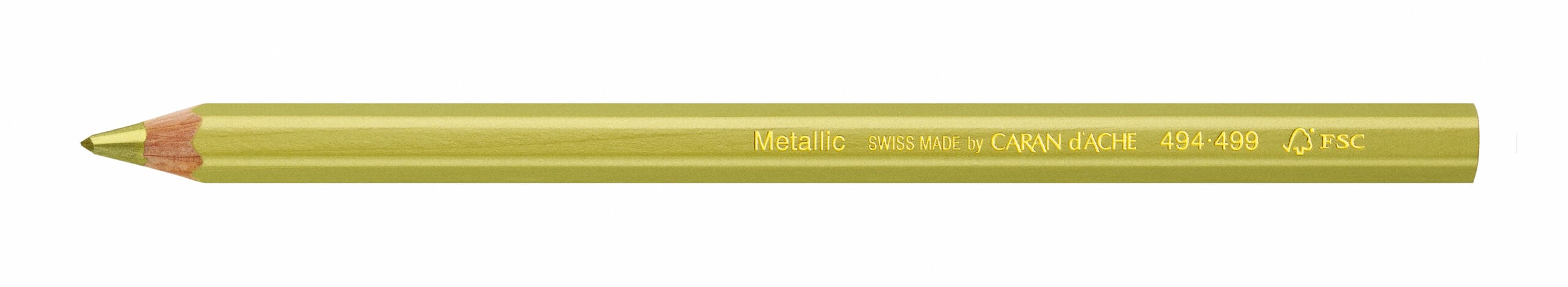 CARAN-DACHE-494.499-7630002328029 CARAN D'ACHE Colour Block 494.499 gold FSC metallic – Hochwertig & günstig bei ShopDeca