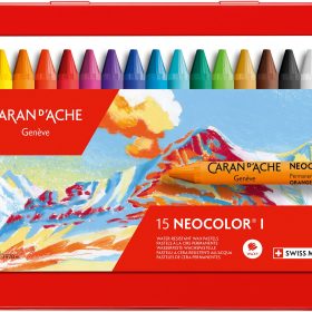 CARAN D'ACHE Wachsmalkreide Neocolor 1 7000.315 15 Farben Metallbox