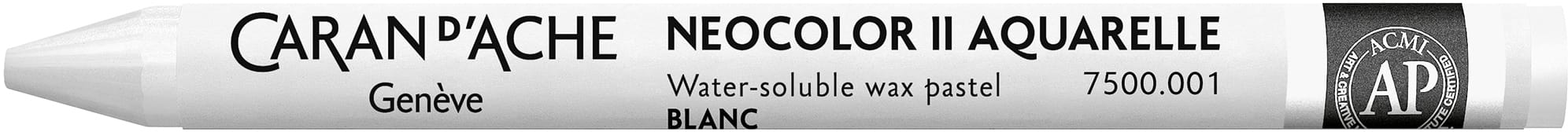 CARAN-DACHE-7500.001-7610186271540 CARAN D'ACHE Wachsmalkreide Neocolor II 7500.001 weiss – Hochwertig & günstig bei ShopDeca