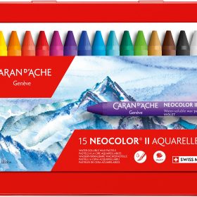 CARAN D'ACHE Wachspastelle Neocolor II 7500.315 15-farbig assortiert