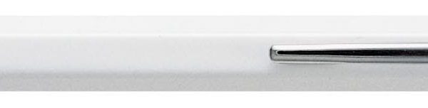 CARAN D'ACHE Kugelschreiber 849 Metall 849.001 weiss, refill, Schrift blau