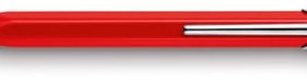 CARAN D'ACHE Kugelschreiber 849 Metall 849.070 rot, refill, Schrift blau
