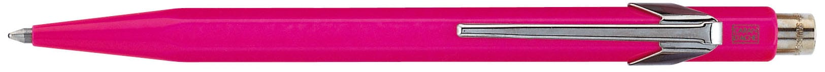 CARAN-DACHE-849.090-7610186029097 CARAN D'ACHE Kugelschreiber 849 Metall 849.090 rosa, refill, Schrift blau – Hochwertig & günstig bei ShopDeca