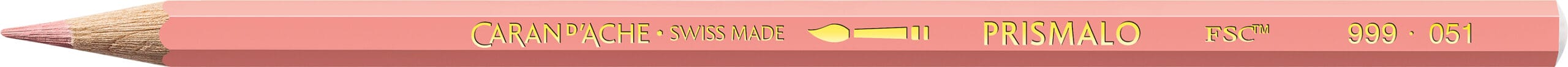 CARAN-DACHE-999.051-7610186843129 CARAN D'ACHE Farbstifte Prismalo 3mm 999.051 lachsrot – Hochwertig & günstig bei ShopDeca