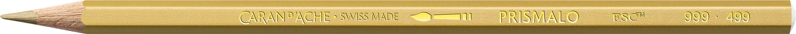 CARAN-DACHE-999.499-7610186846854 CARAN D'ACHE Farbstifte Prismalo 3mm 999.499 gold – Hochwertig & günstig bei ShopDeca
